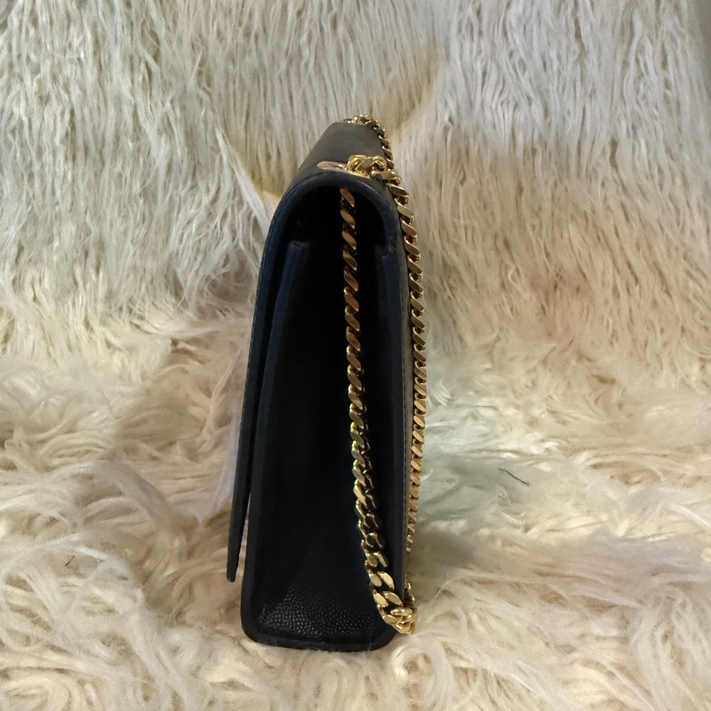 Yves Saint Laurent Black Leather Clutch - Picture 3 of 8